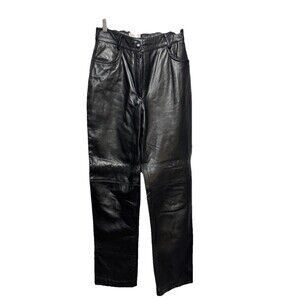 Ferretti Studio by Aeffe Italy Vintage 90s Leather Pants Women’s 8
